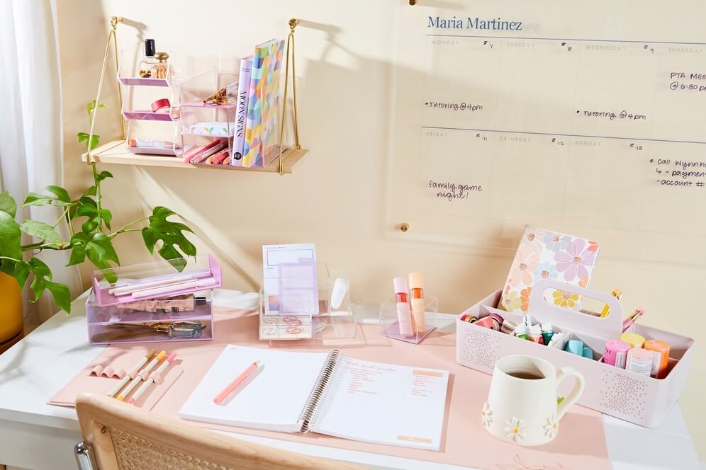 10 Desk Decor Ideas: How to Decorate Your Office Desk | Erin Condren